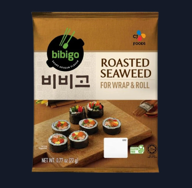 CJ FOODS ROASTED SEAWEED FOR WRAP & ROLL 22G