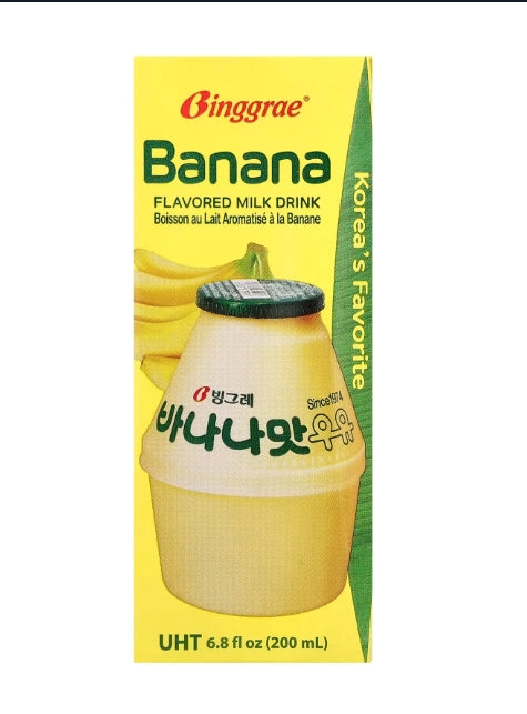 BINGGRAE BANANA FLAVORED MILK DRINK 200ML