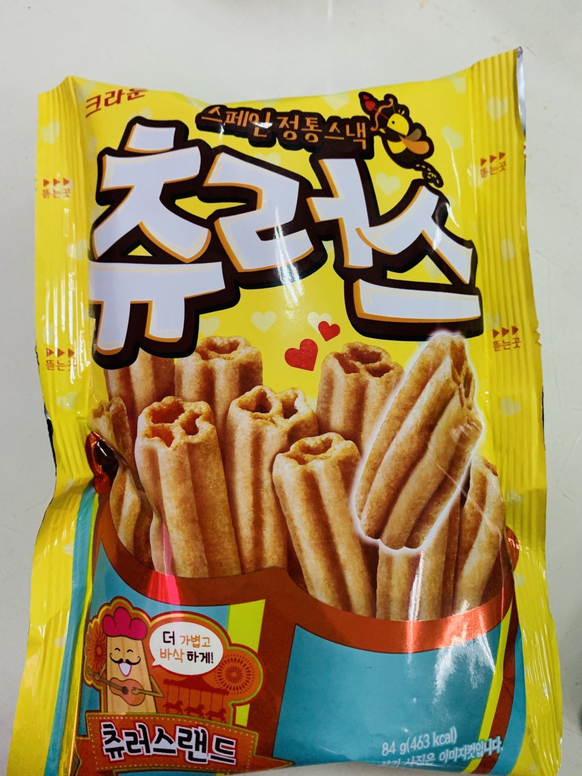 CROWN CHURROS SNACK SWEET CINAMON FLAVOR 84G