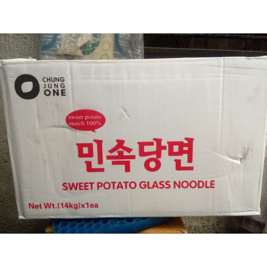 CHUNG JUNG ONE SWEET POTATO GLASS NOODLES 14KG/CASE
