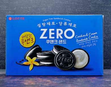 LOTTE ZERO COOKIES & CREAM SANDWICH COOKIE