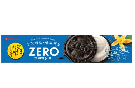 LOTTE ZERO COOKIES & CREAM SANDWICH COOKIE