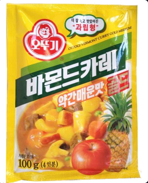 OTTOGI VERMONT CURRY MILD MEDIUM 100g